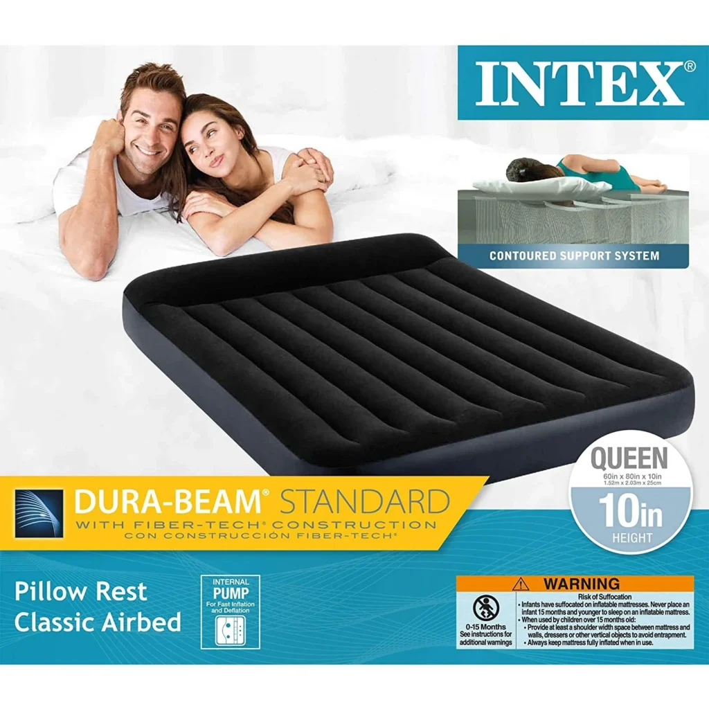 Matelas Gonflable 2 Places XXL avec Pompe Électrique — Confort pour deux personnes