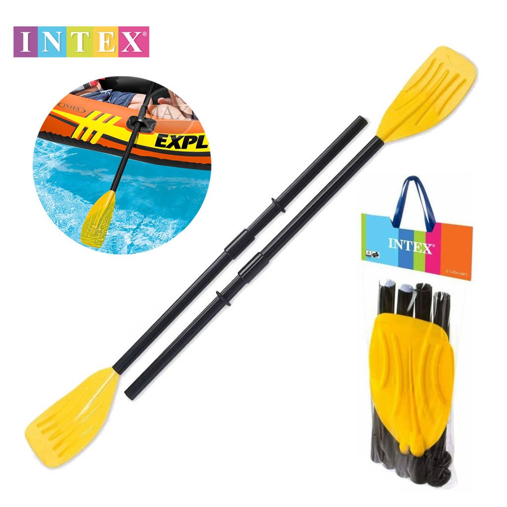 Paire de Rames Intex 122 cm en PVC — pour Kayak et Bateau