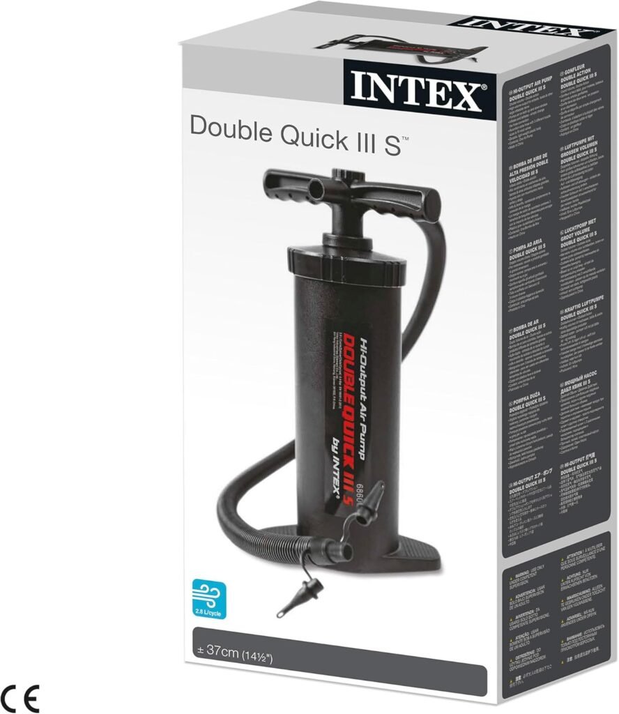 Pompe À Main Double Intex 68605 — Pour gonfler facilement