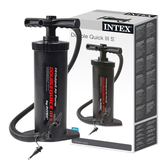 Pompe À Main Double Intex 68605 — Pour gonfler facilement