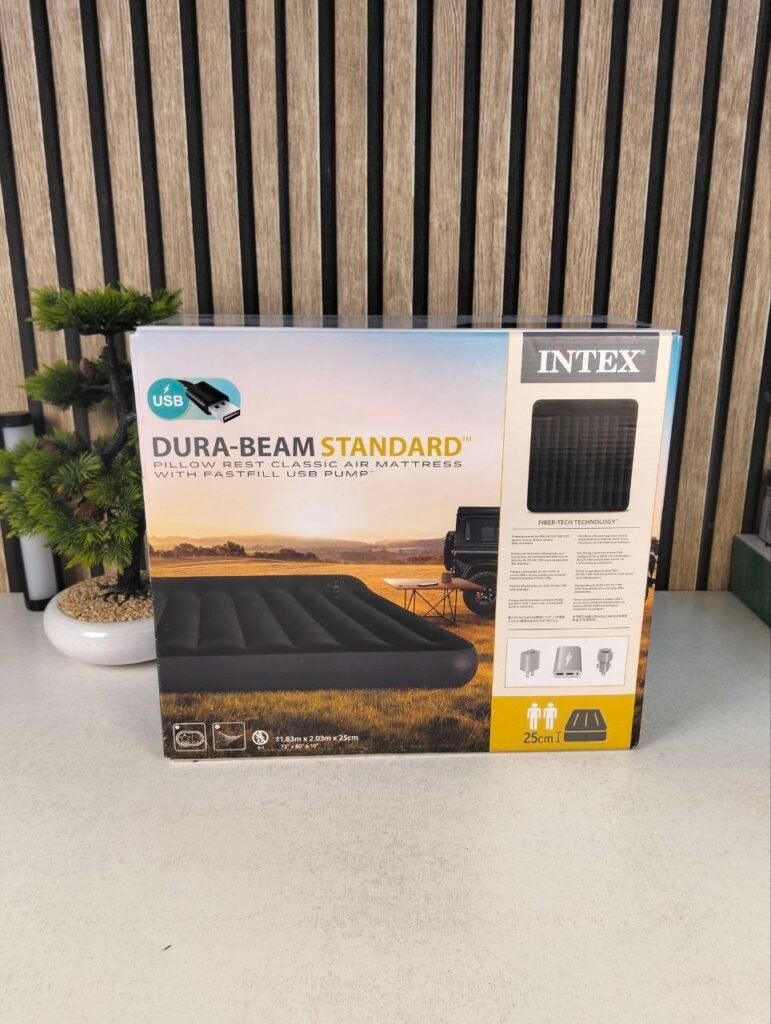 Matelas Gonflable 2 Places XXL avec Pompe Électrique — Confort pour deux personnes