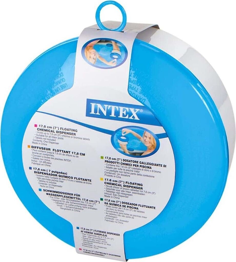 Diffuseur de chlore flottant Intex 7 pouces — pour piscines et spa