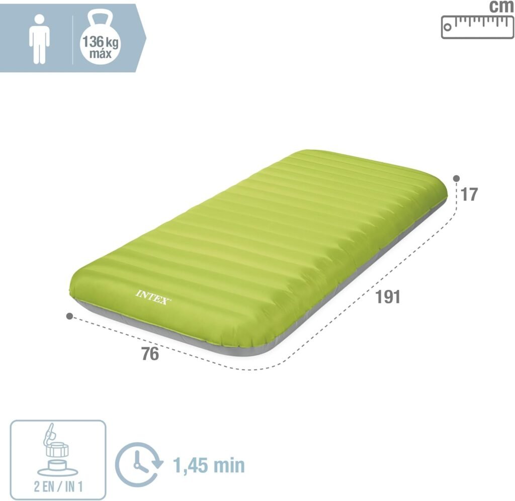 Matelas de camping gonflable Intex — pour un sommeil confortable