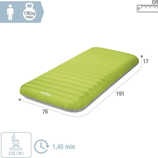 Matelas de camping gonflable Intex — pour un sommeil confortable