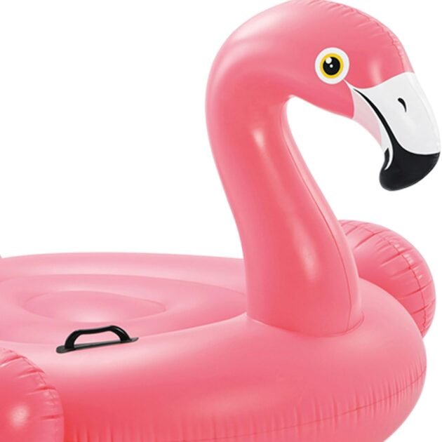 Bouée géante gonflable flamant rose — pour piscine