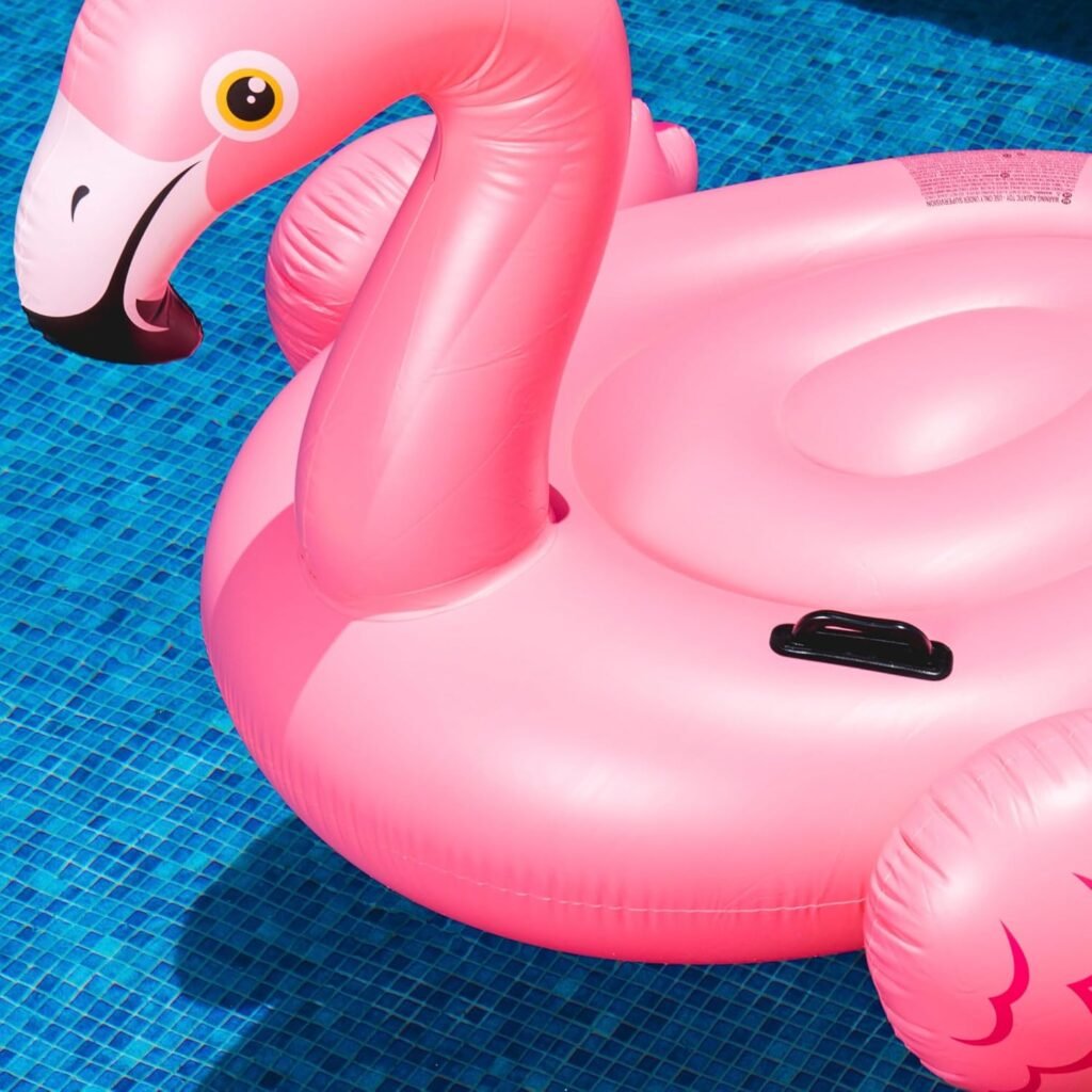 Bouée géante gonflable flamant rose — pour piscine