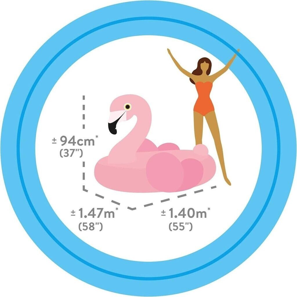 Bouée géante gonflable flamant rose — pour piscine