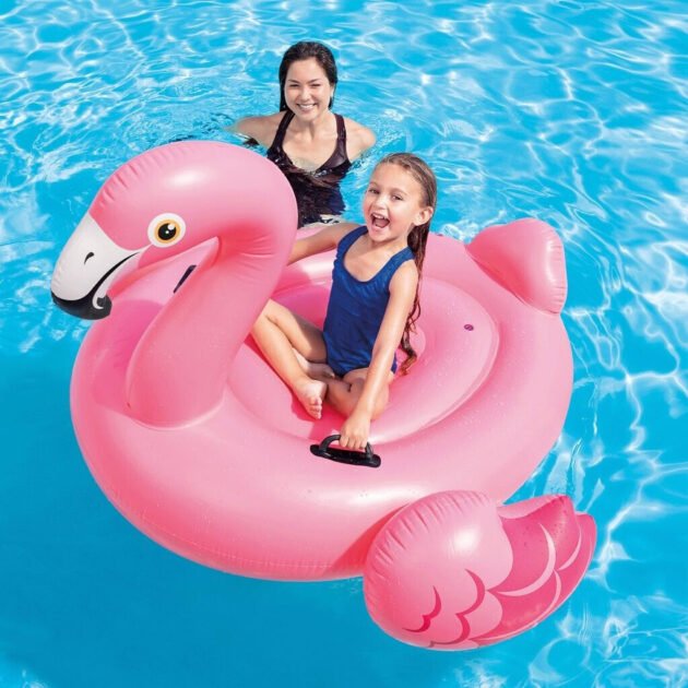Bouée géante gonflable flamant rose — pour piscine