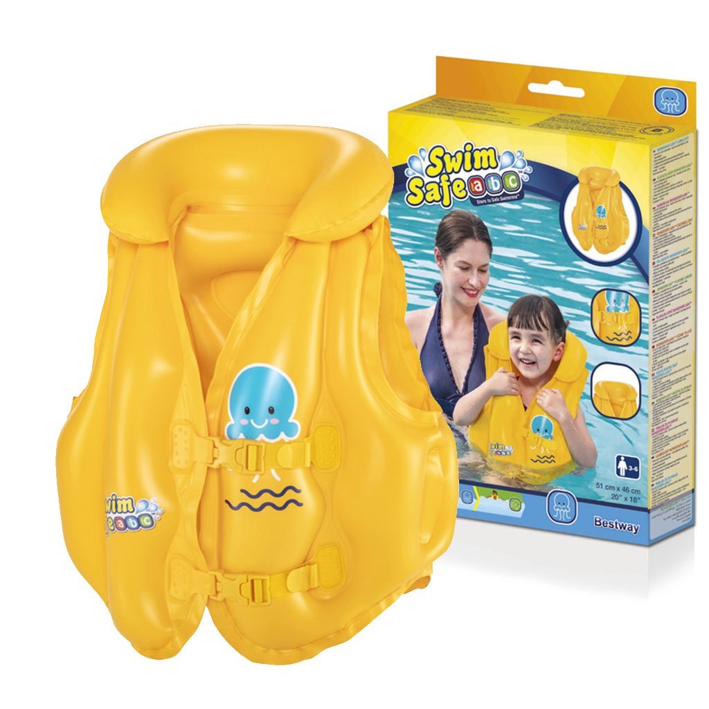 Gilet de natation gonflable pour enfants — Sécurité et confiance