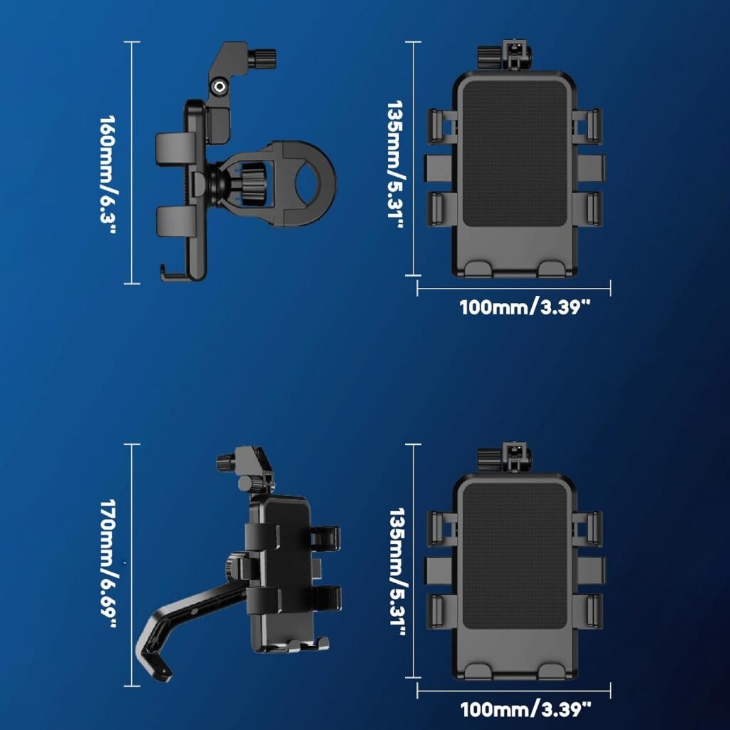 Support Téléphone Moto Avec Parapluie — Protection Pluie et Soleil