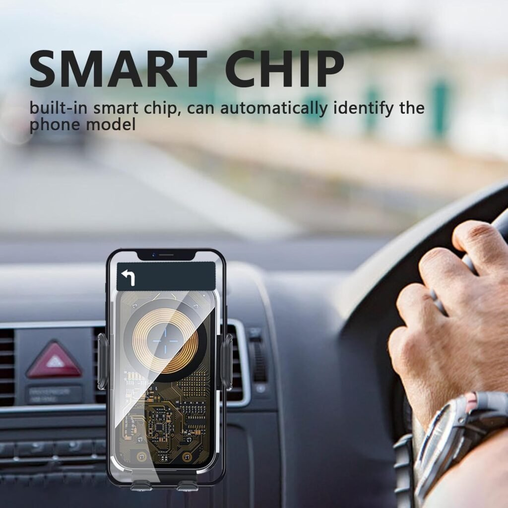 Support Auto Chargeur Sans Fil Qi 15W — Chargez votre téléphone en toute sécurité