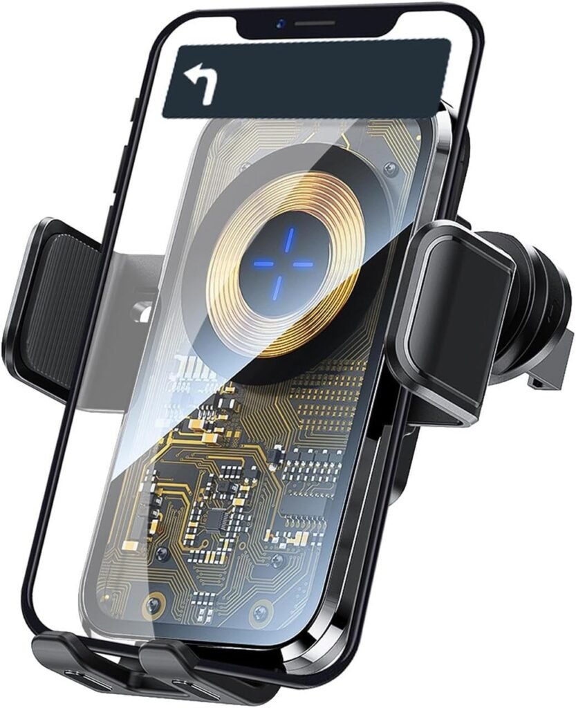 Support Auto Chargeur Sans Fil Qi 15W — Chargez votre téléphone en toute sécurité