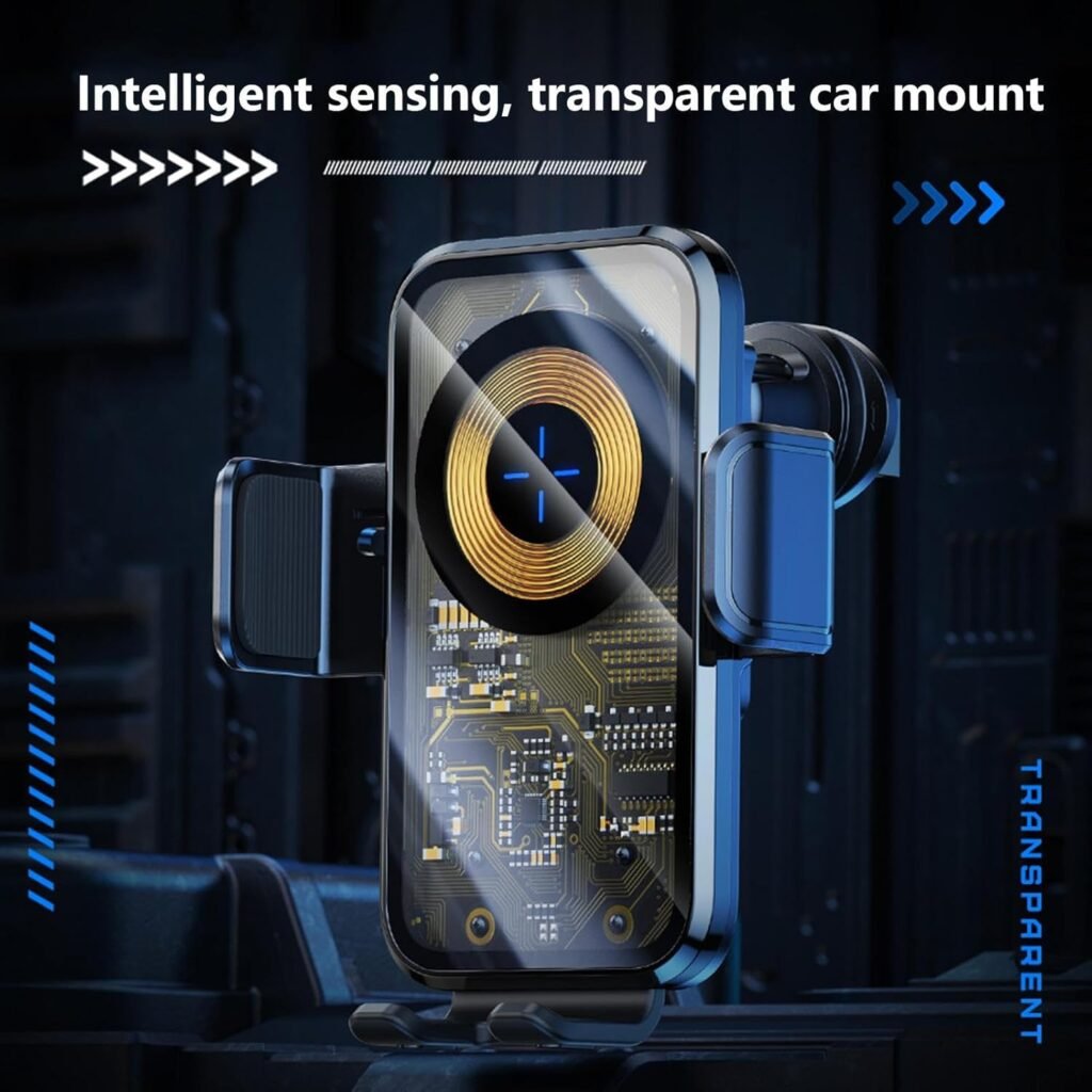 Support Auto Chargeur Sans Fil Qi 15W — Chargez votre téléphone en toute sécurité