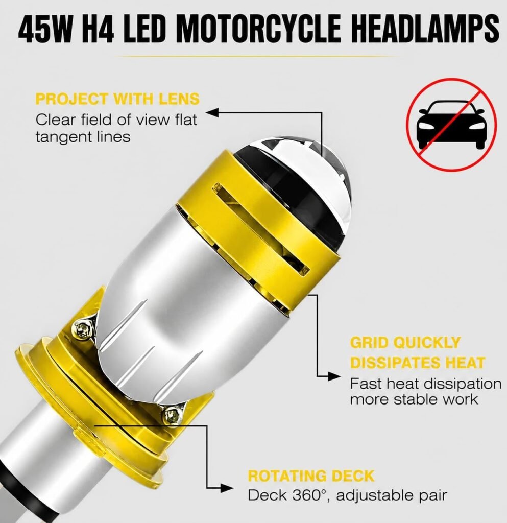 Ampoule LED H4 Moto 42W — Éclairage Ultra-Puissant