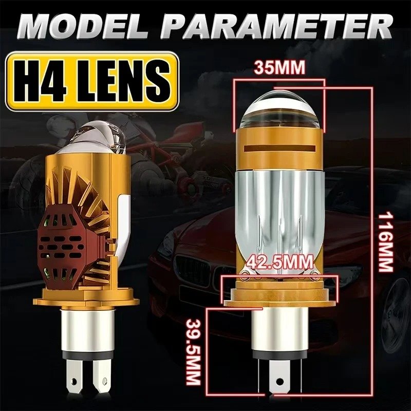 Ampoule LED H4 Moto 42W — Éclairage Ultra-Puissant
