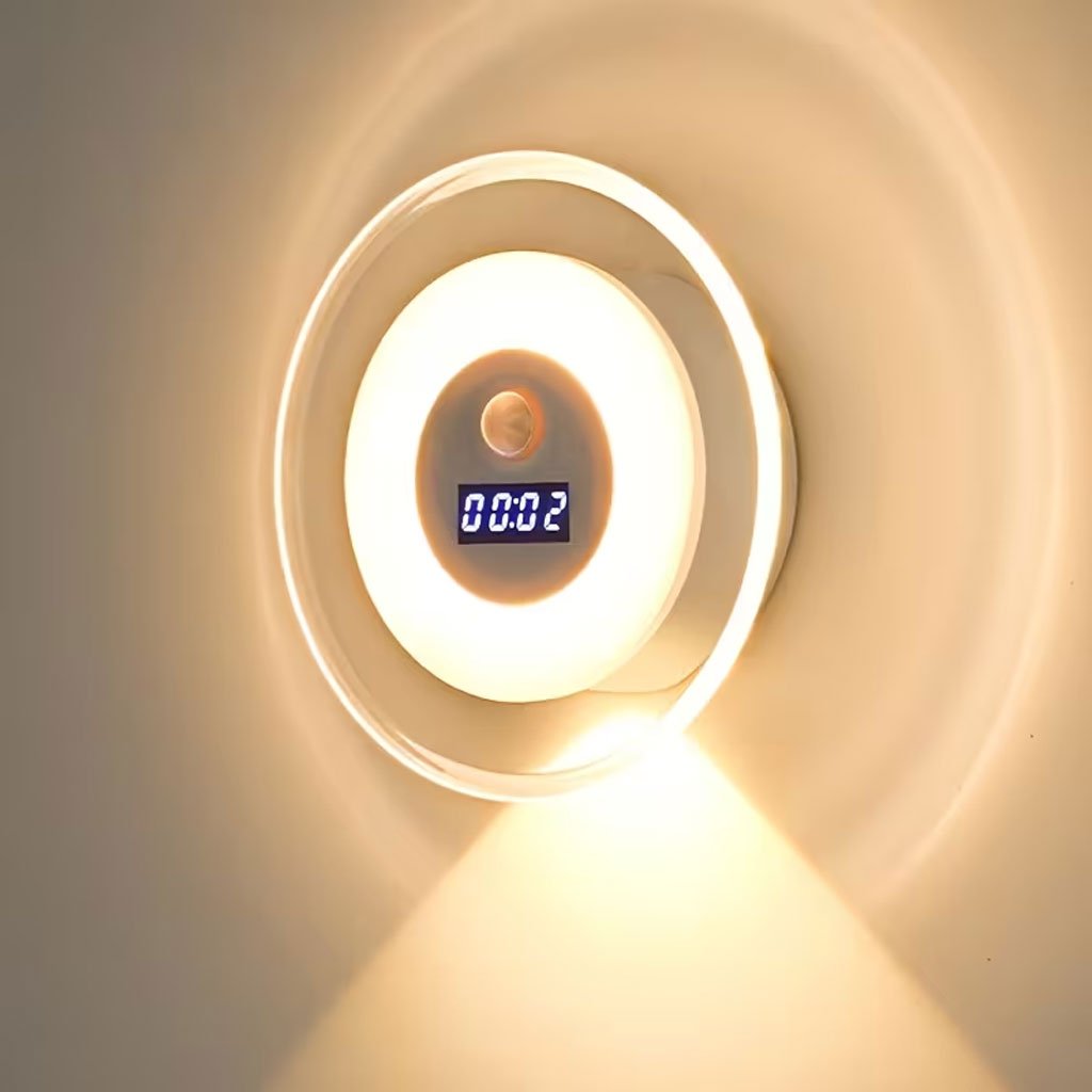 Applique Murale LED Intelligente — Écran Horloge Numérique