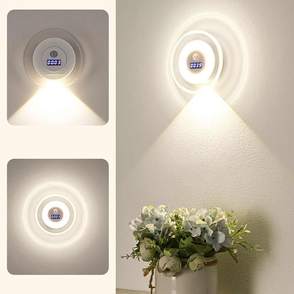 Applique Murale LED Intelligente — Écran Horloge Numérique
