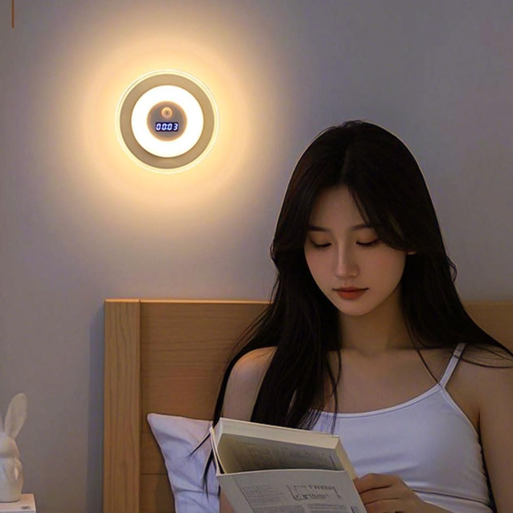 Applique Murale LED Intelligente — Écran Horloge Numérique