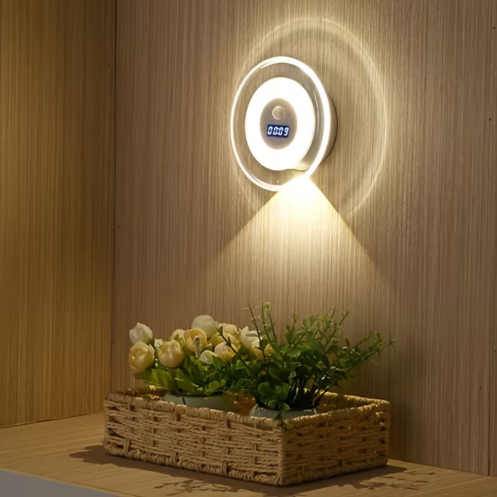Applique Murale LED Intelligente — Écran Horloge Numérique