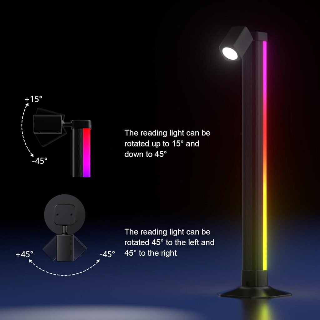 Lampadaire LED Multicolore avec Télécommande — Éclairage d'Ambiance Intelligent