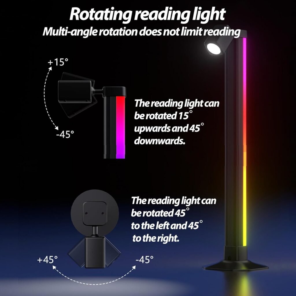 Lampadaire LED Multicolore avec Télécommande — Éclairage d'Ambiance Intelligent