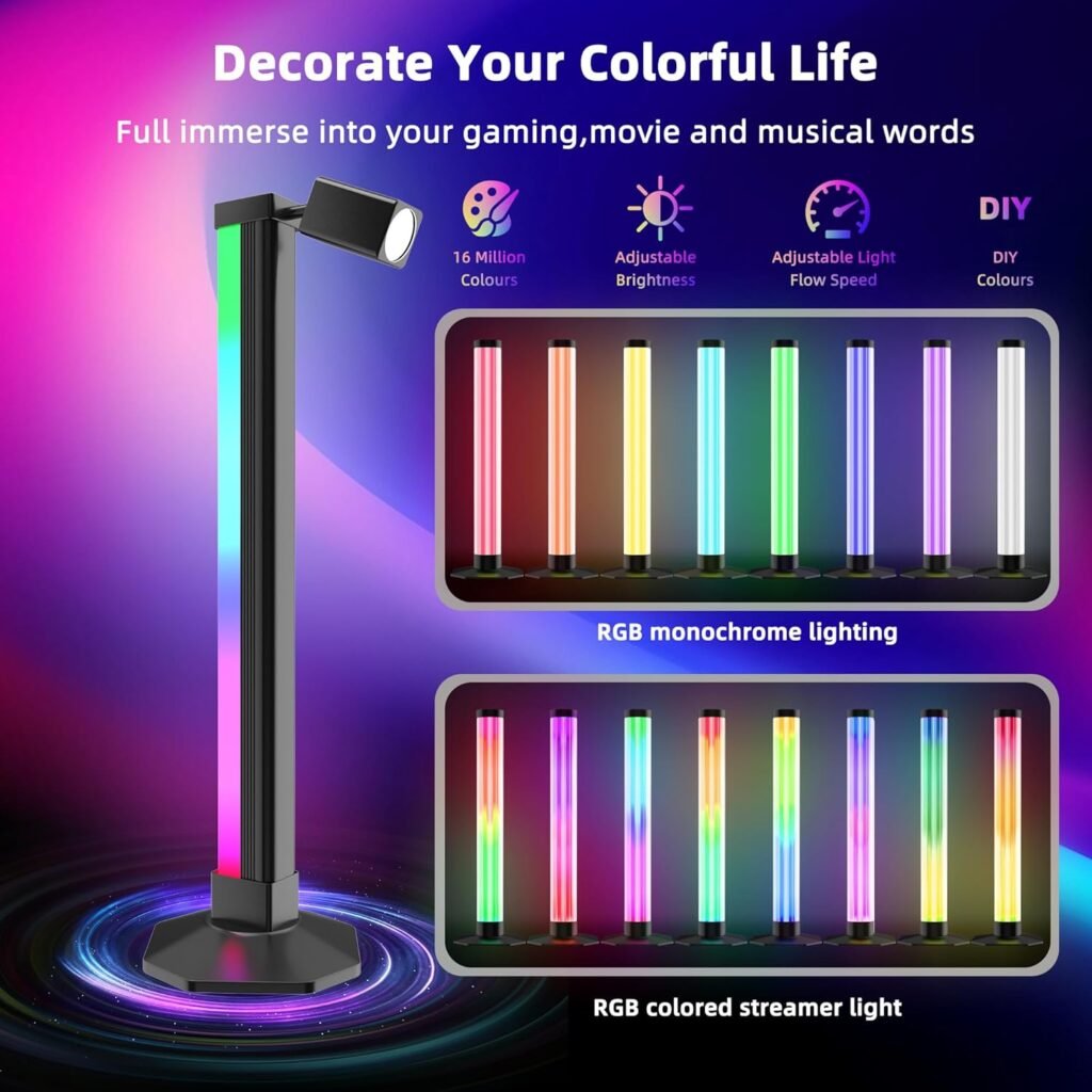 Lampadaire LED Multicolore avec Télécommande — Éclairage d'Ambiance Intelligent