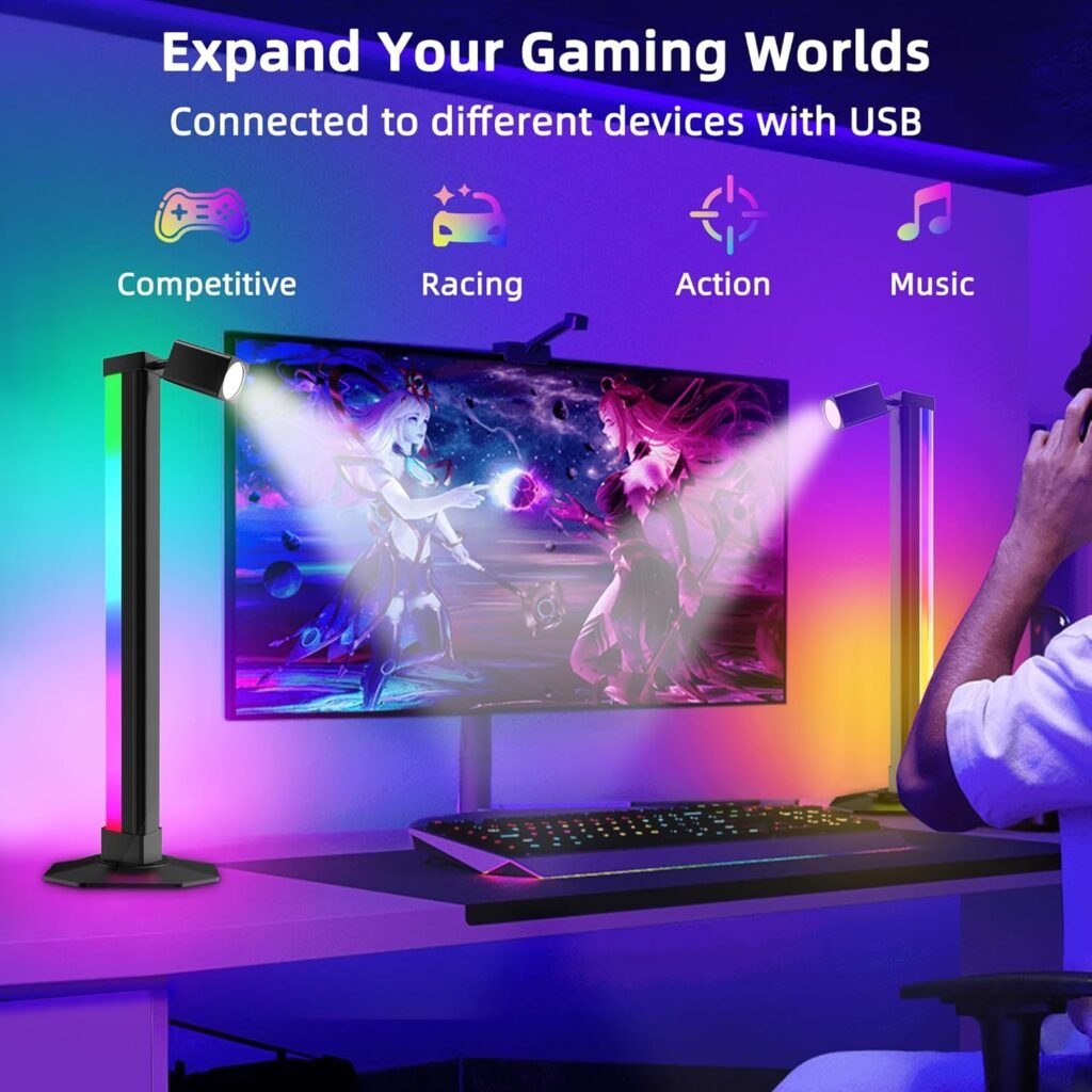 Lampadaire LED Multicolore avec Télécommande — Éclairage d'Ambiance Intelligent
