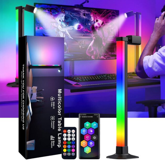 Lampadaire LED Multicolore avec Télécommande — Éclairage d'Ambiance Intelligent