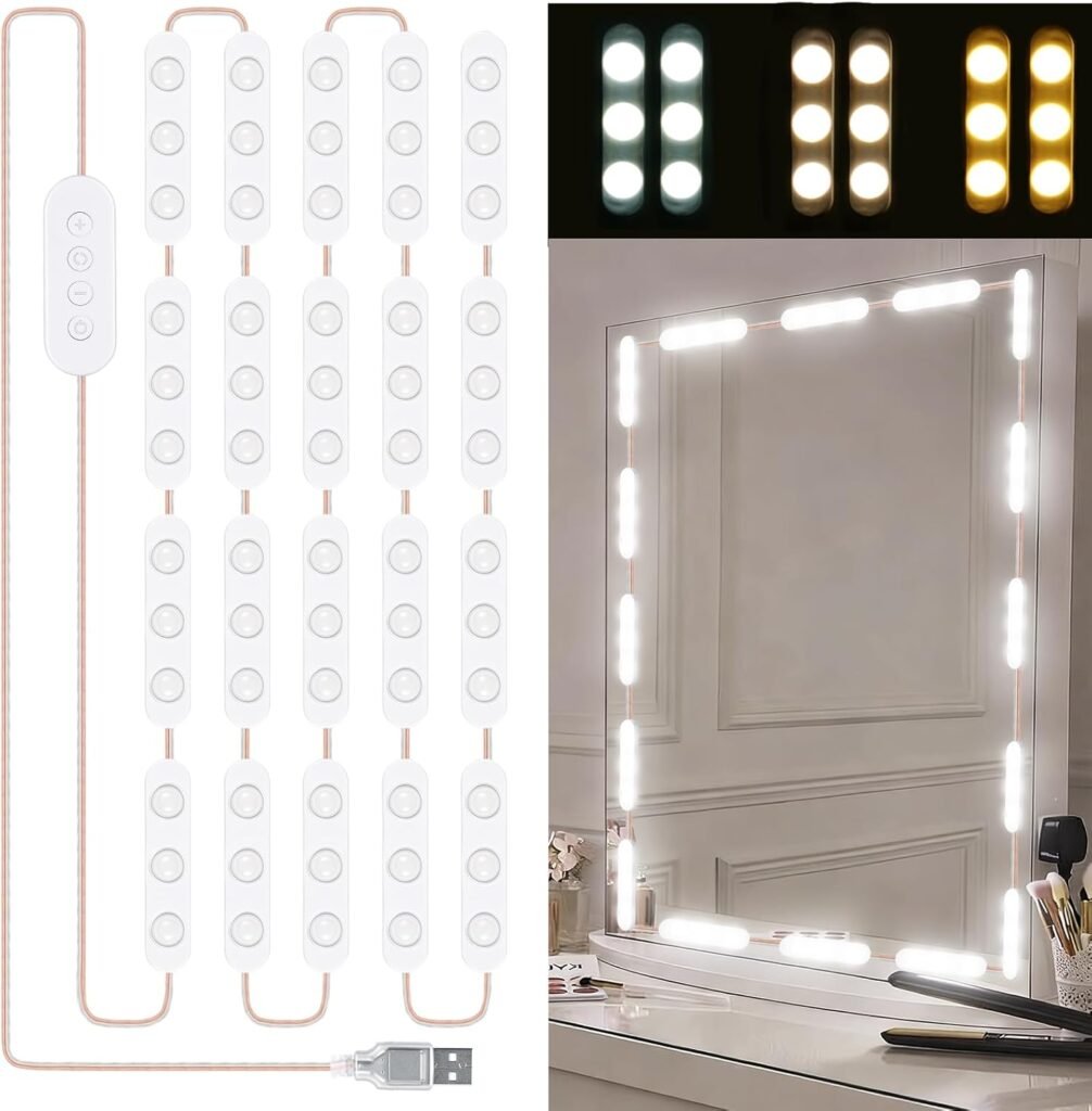 Kit Éclairage 10 LED Miroir Maquillage — Contrôle Tactile
