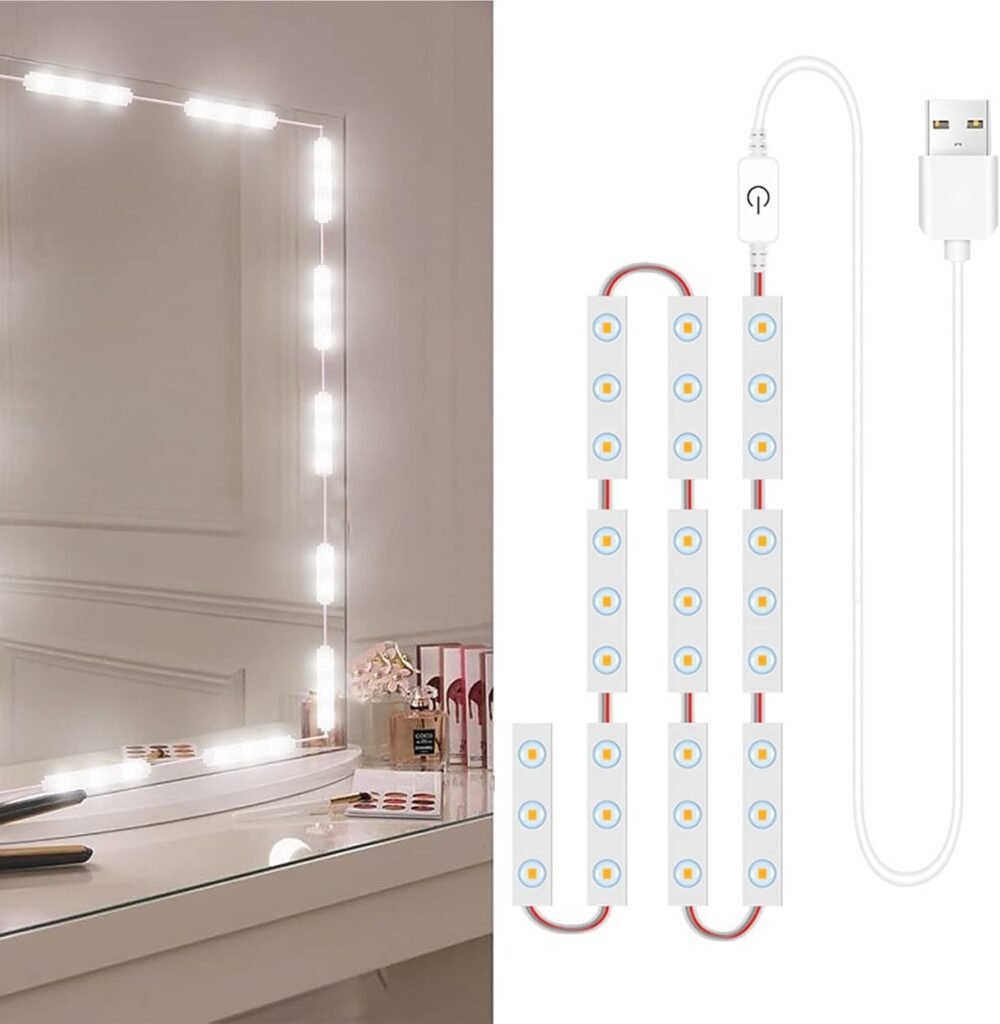 Kit Éclairage 10 LED Miroir Maquillage — Contrôle Tactile