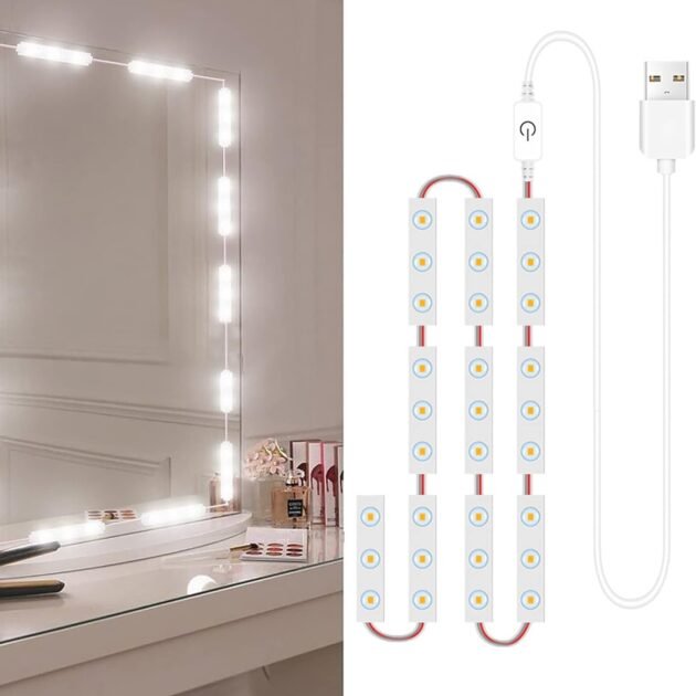 Kit Éclairage 10 LED Miroir Maquillage — Contrôle Tactile