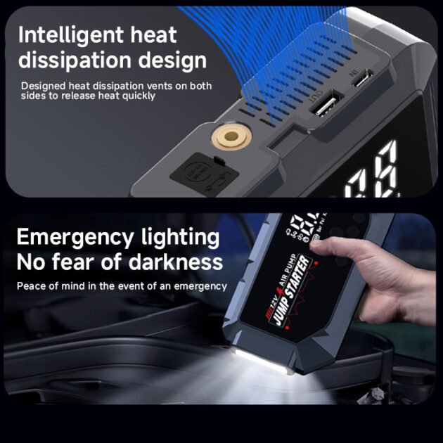 Booster Batterie 12V avec Écran LCD — Pour Demarrer Vos Véhicules