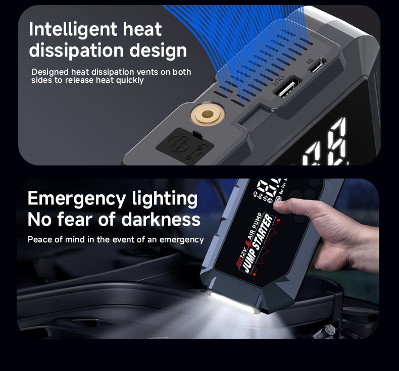 Booster Batterie 12V avec Écran LCD — Pour Demarrer Vos Véhicules