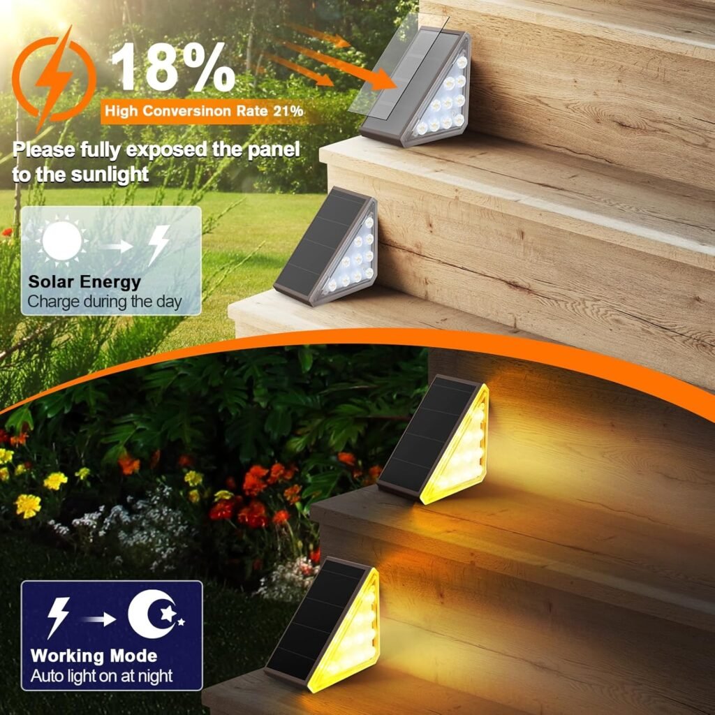 Éclairage Solaire pour Escaliers — Étanche IP67