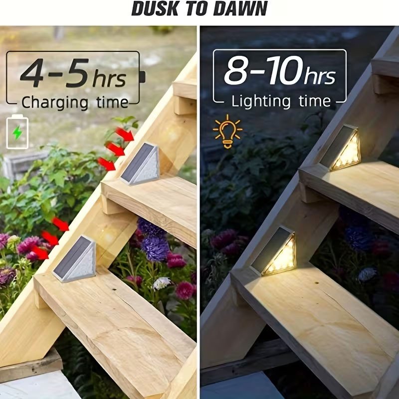 Éclairage Solaire pour Escaliers — Étanche IP67