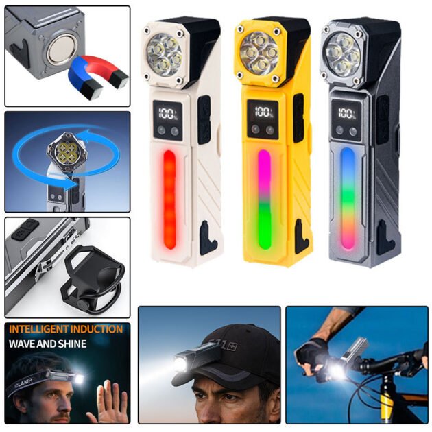 Lampe de Travail LED Multifonction T130 — Éclairage Polyvalent