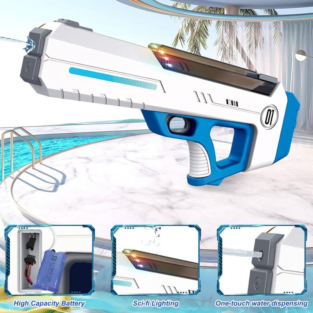 Pistolet à Eau Électrique Automatique — Idéal pour les Jeux d'Été