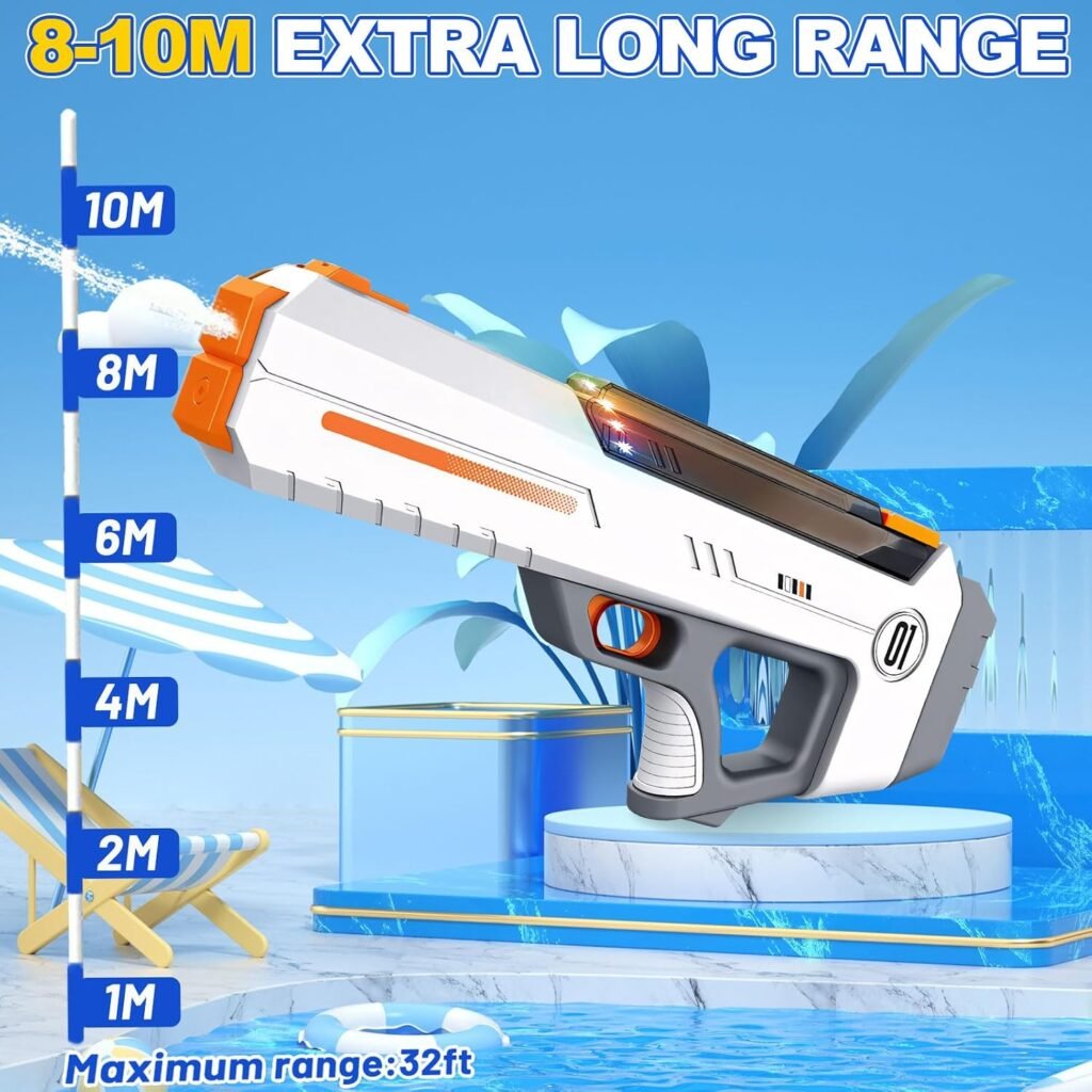 Pistolet à Eau Électrique Automatique — Idéal pour les Jeux d'Été