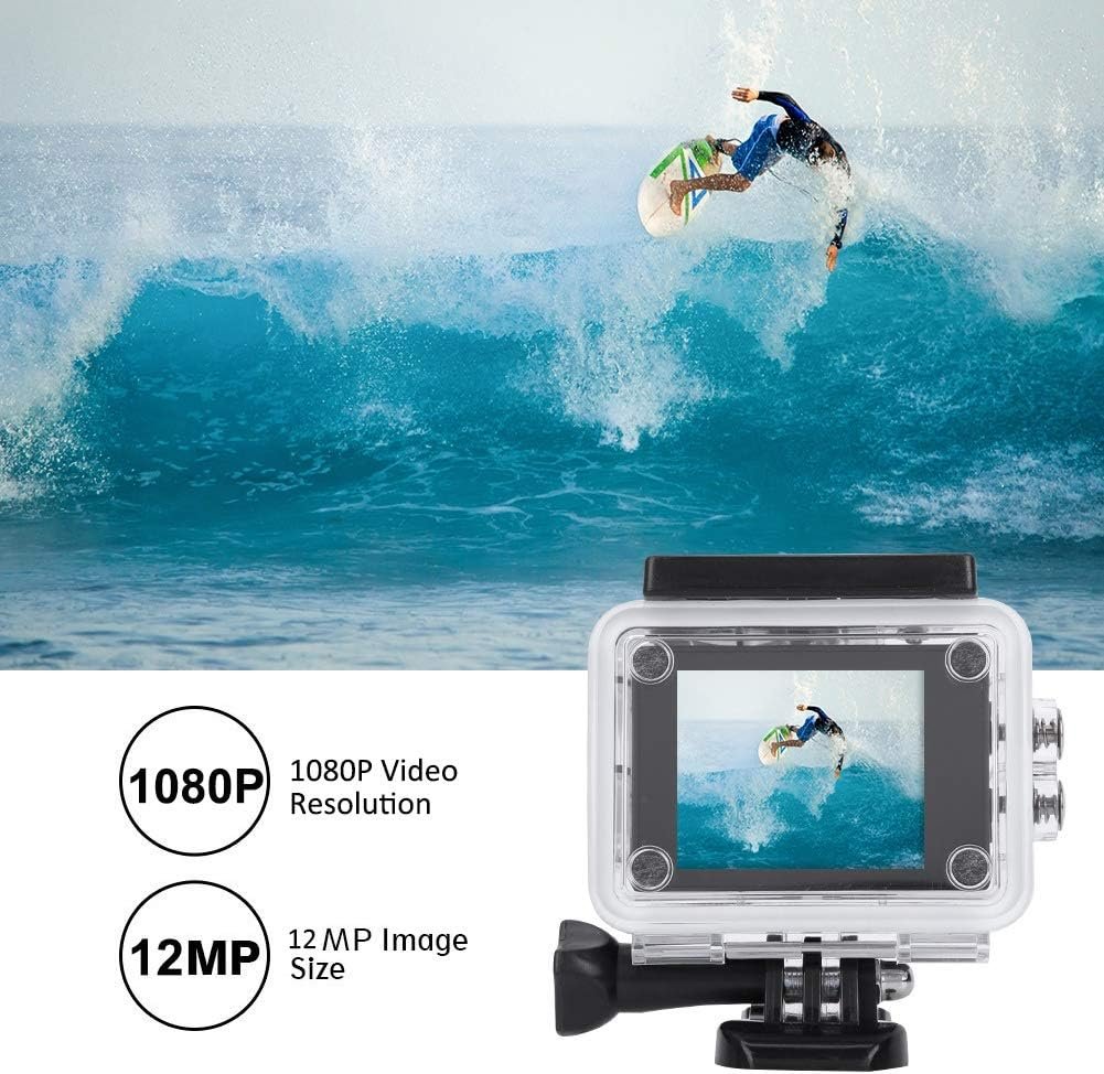 Caméra d'Action Sport Ultra HD 1080P Écran LCD — Pour les Amateurs de Sports Extrêmes
