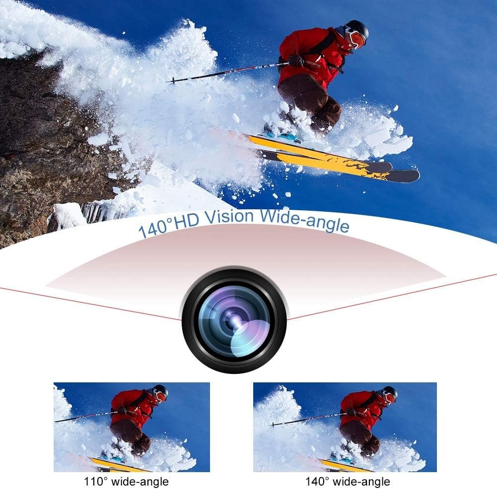 Caméra d'Action Sport Ultra HD 1080P Écran LCD — Pour les Amateurs de Sports Extrêmes