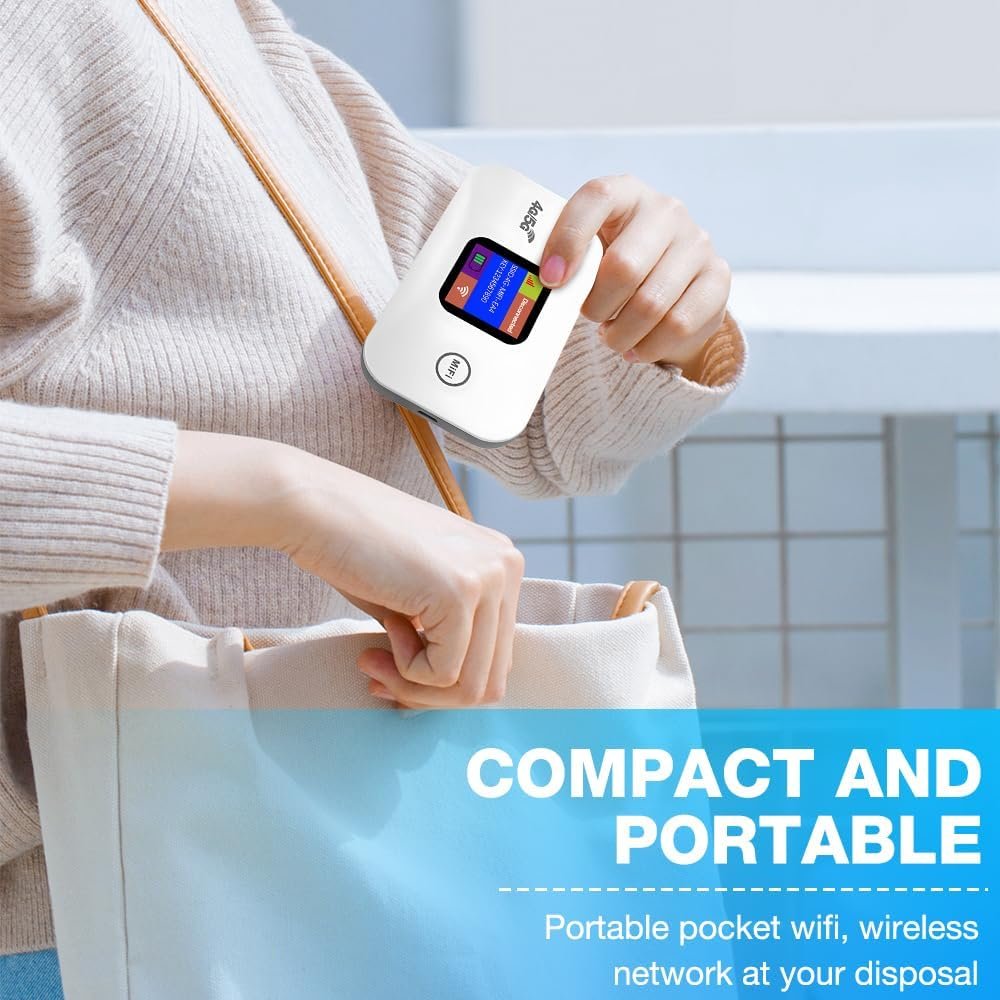 Routeur WiFi Portable 4G LTE – Écran LED couleur – connexion rapide