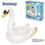 Bouée gonflable cygne avec 2 poignées — Idéal pour la détente