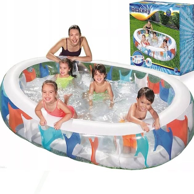 Piscine elliptique gonflable Bestway — Idéale pour les enfants