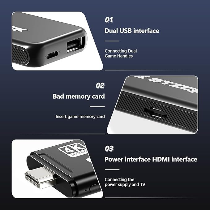 Console de Jeu Rétro M8 Pro 4K HDMI avec 20 000+ Jeux – Revivez les Classiques du Gaming