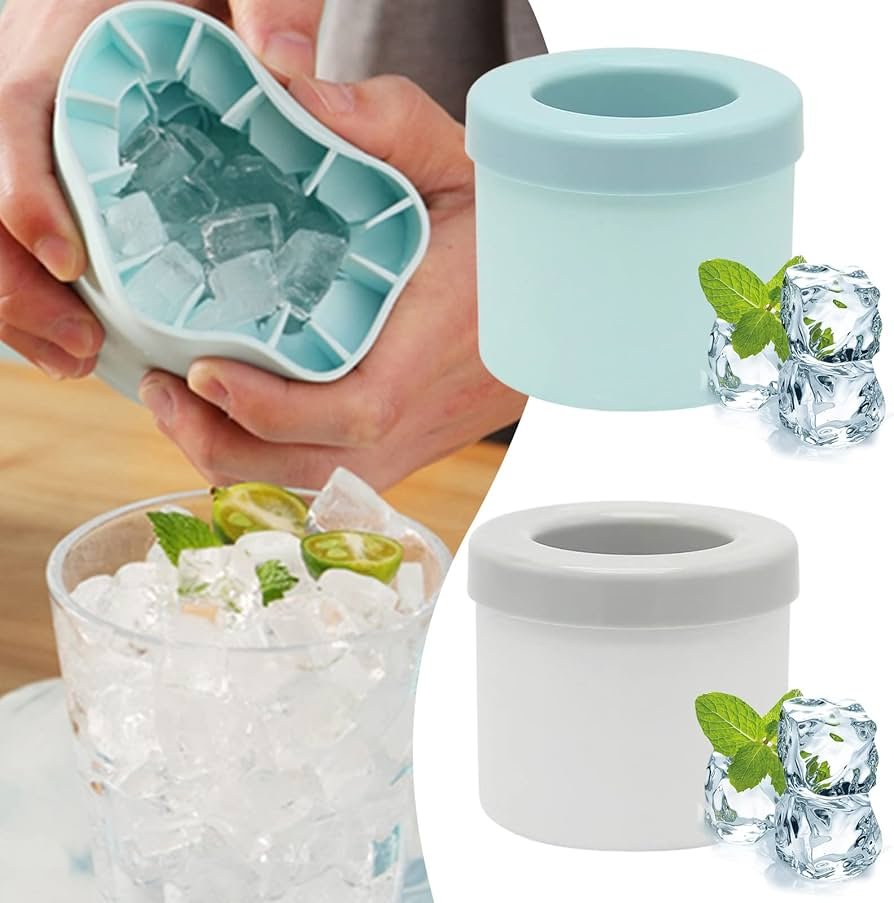 Moule à Glaçons 3D en Silicone Souple – Démoulage Facile & Glaçons Parfaits