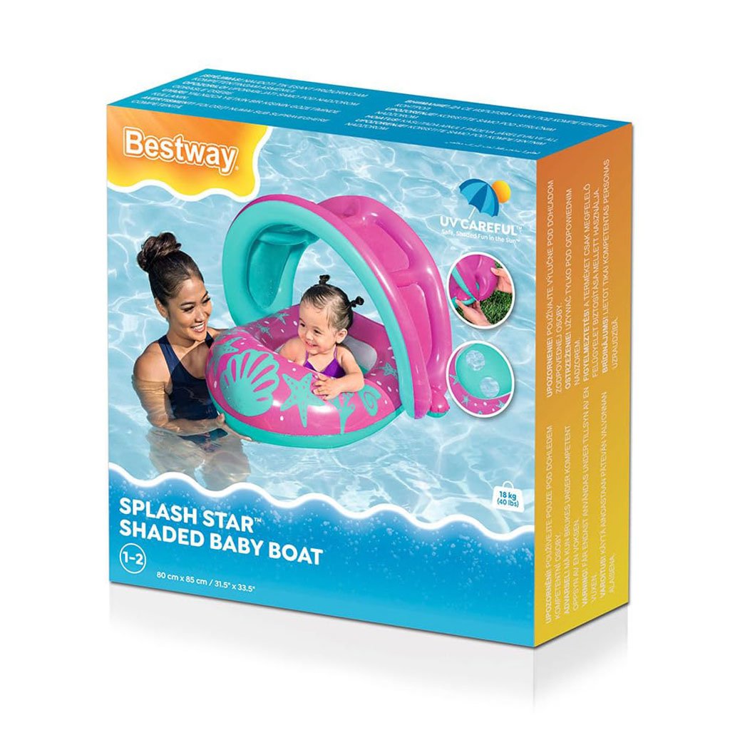 Bouée Gonflable pour enfants avec toit de protection UV Bestway