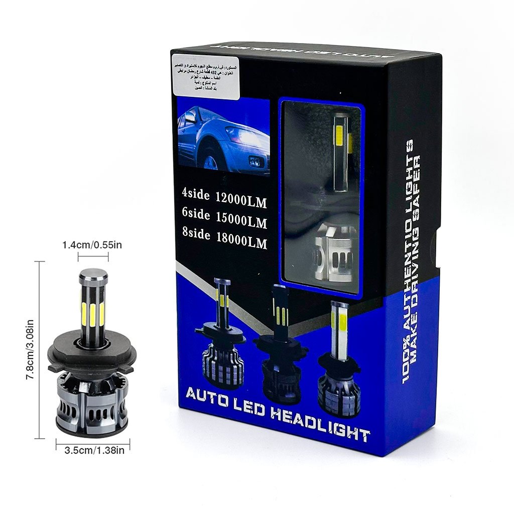 Kit Lampe de phare H1 LED 6 Directions 6000K — Éclairage avant pour voitures