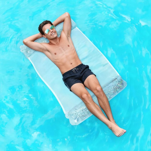 Hamac de Piscine Flottant Multifonction 4en1 — Confort Aquatique