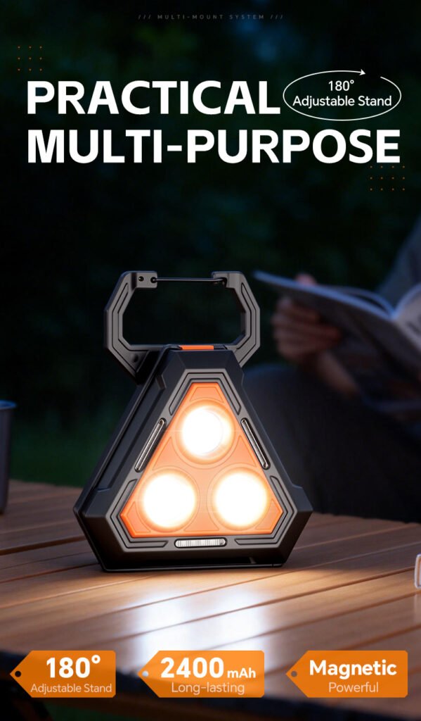 Lampe de Travail Portable avec Base Magnétique — Éclairage Pratique