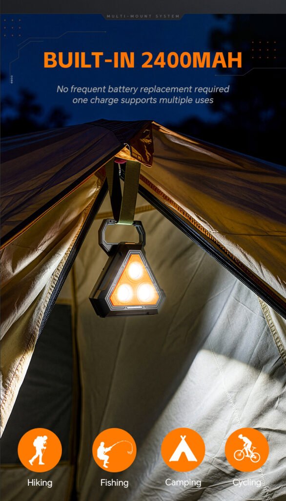 Lampe de Travail Portable avec Base Magnétique — Éclairage Pratique